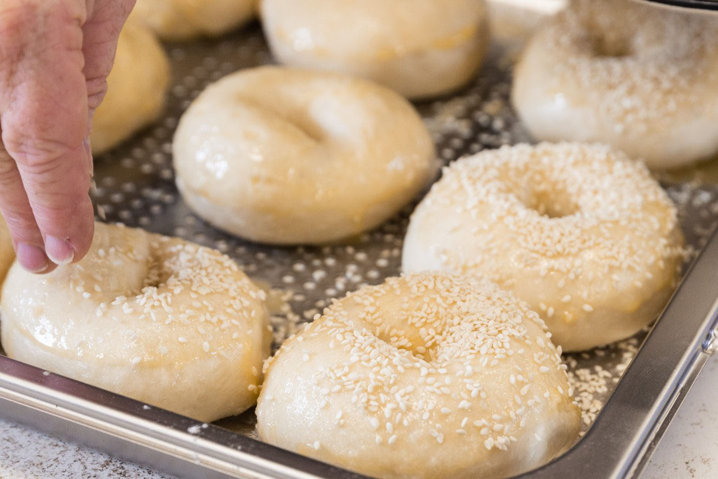 Recipe Steam Cooked Bagels Bagel Steamer UnserHaus Kitchen Appliances