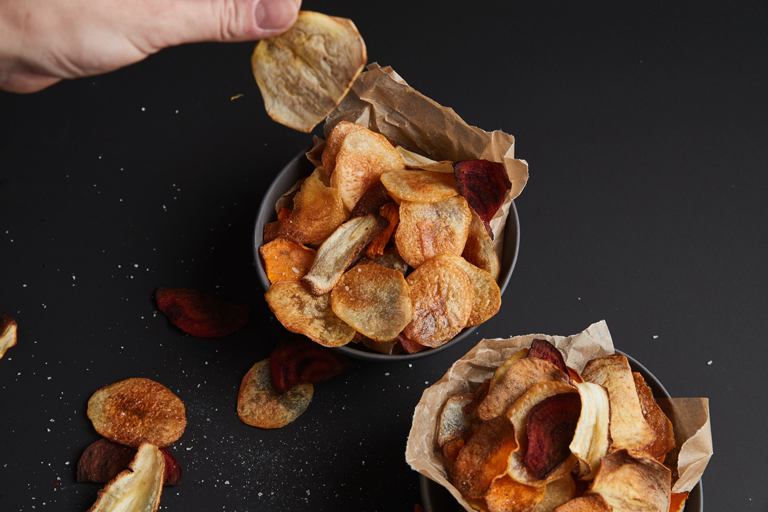 root vegetable chips